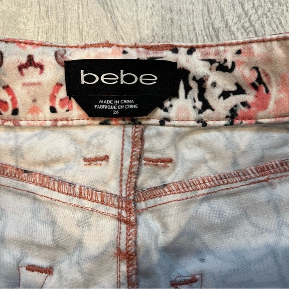 Bebe Folklore Print Skinny Jeans - Picture 13 of 14